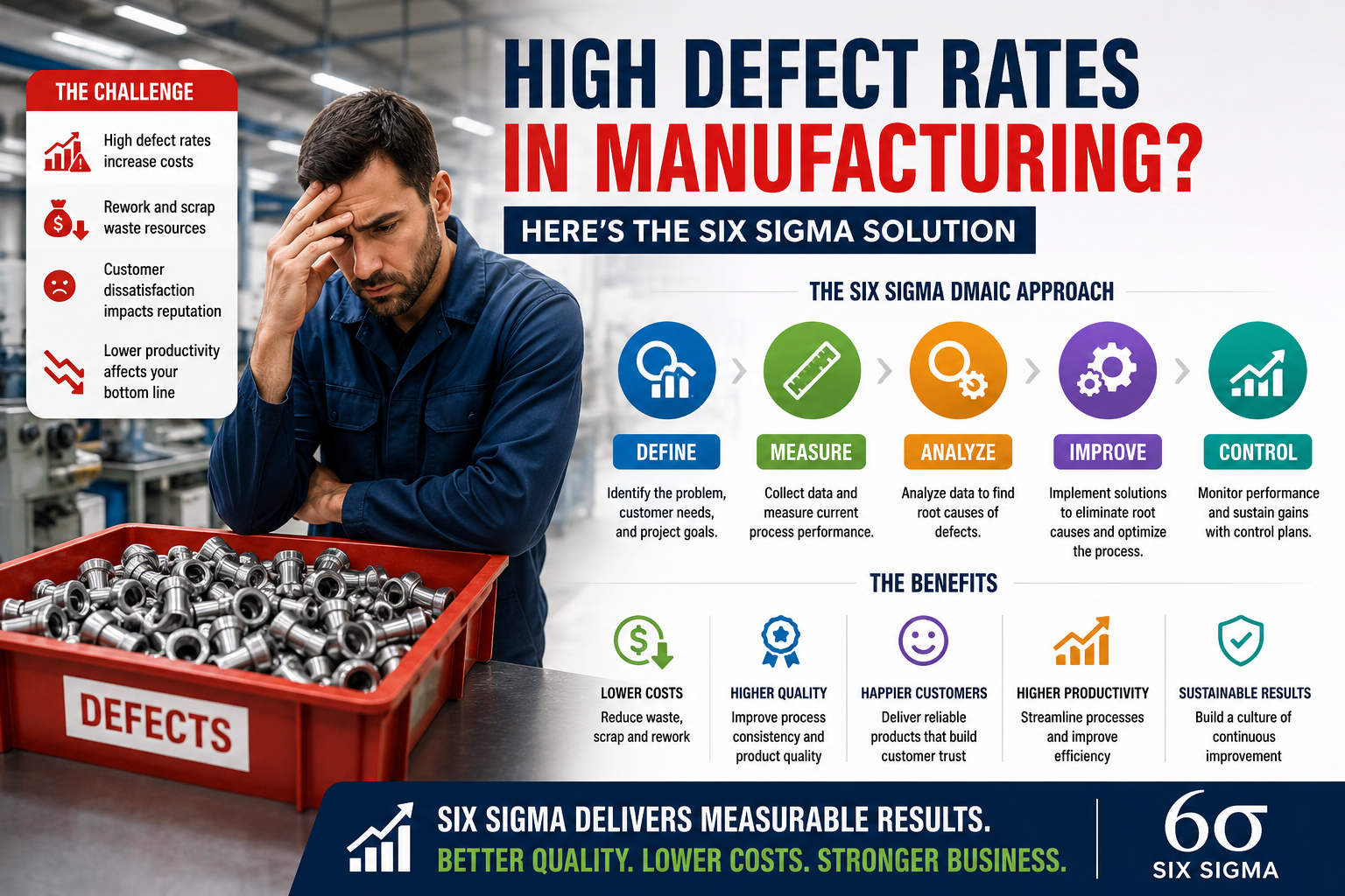 High Defect Rates in Manufacturing? Here's the Six Sigma Solution